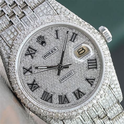 diamond rolex watch face|Rolex full diamond watch.